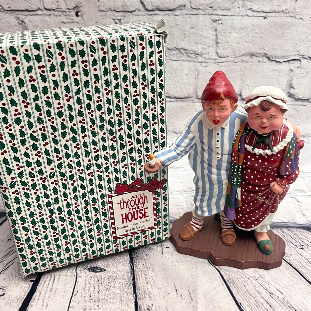 Dept 56 All Through the House Mama In her Kerchief Papa In His Hat Figurine
